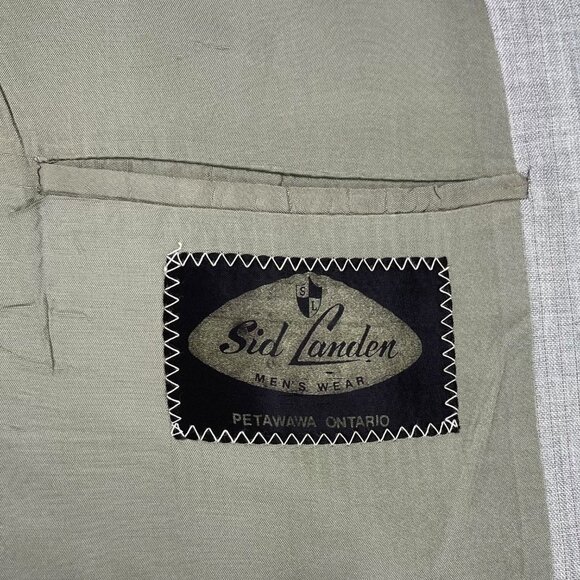 Sid Landen Merit Benchmark Men's 2-Piece Suit Gray 42R Flat Front Pants 38x31 - Picture 14 of 16